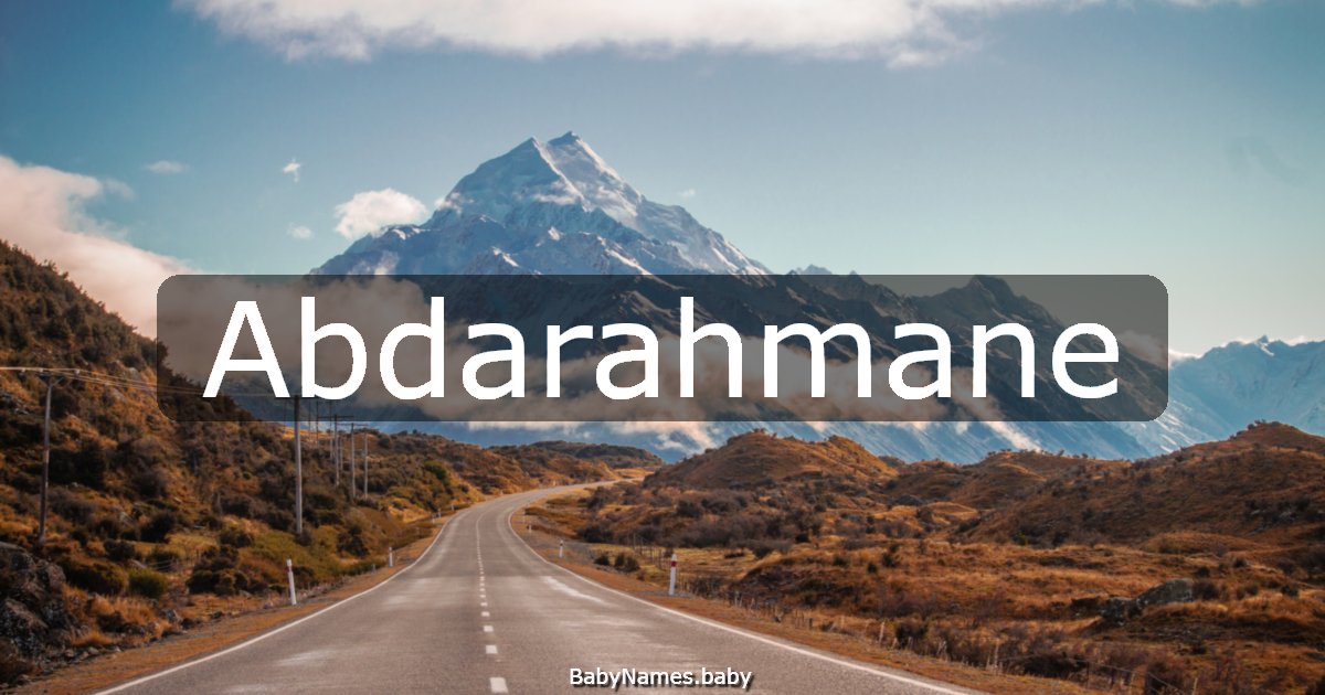 Abdarahmane