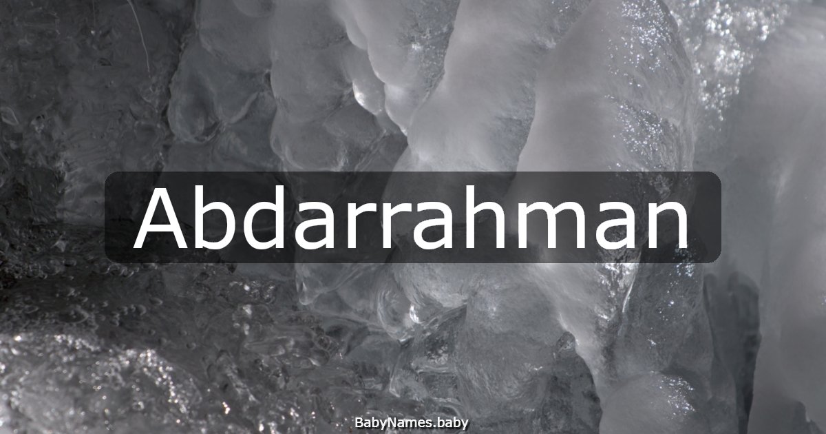 Abdarrahman