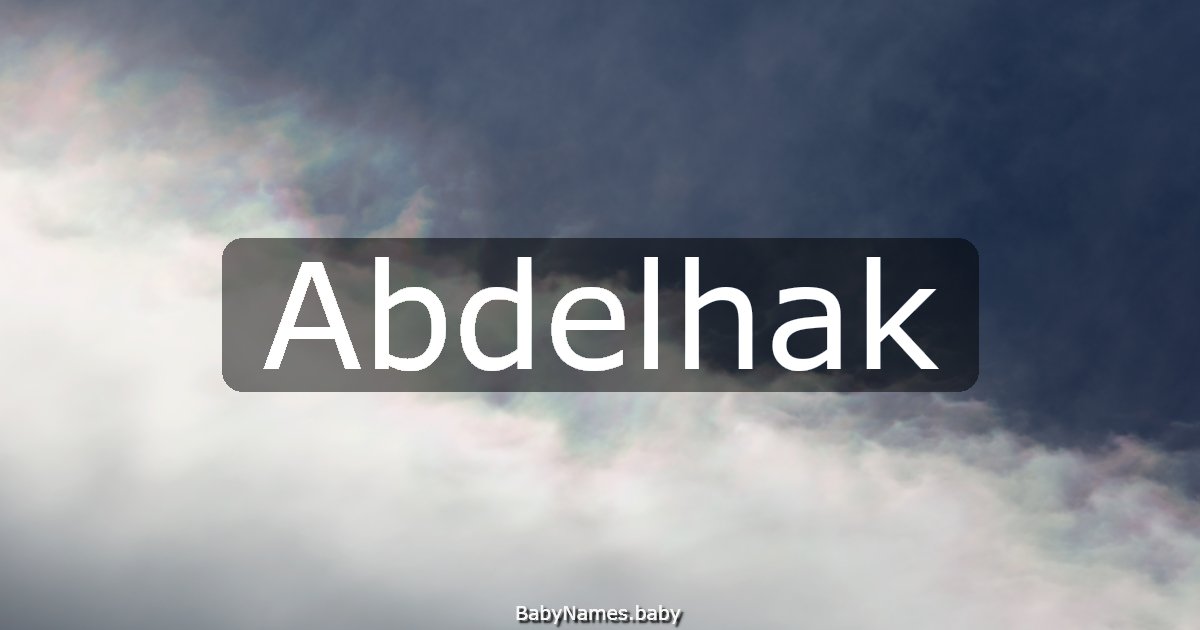 Abdelhak