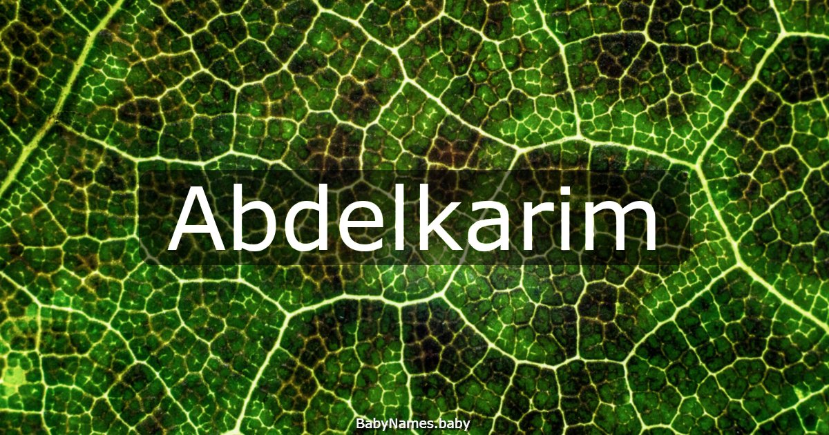 Abdelkarim