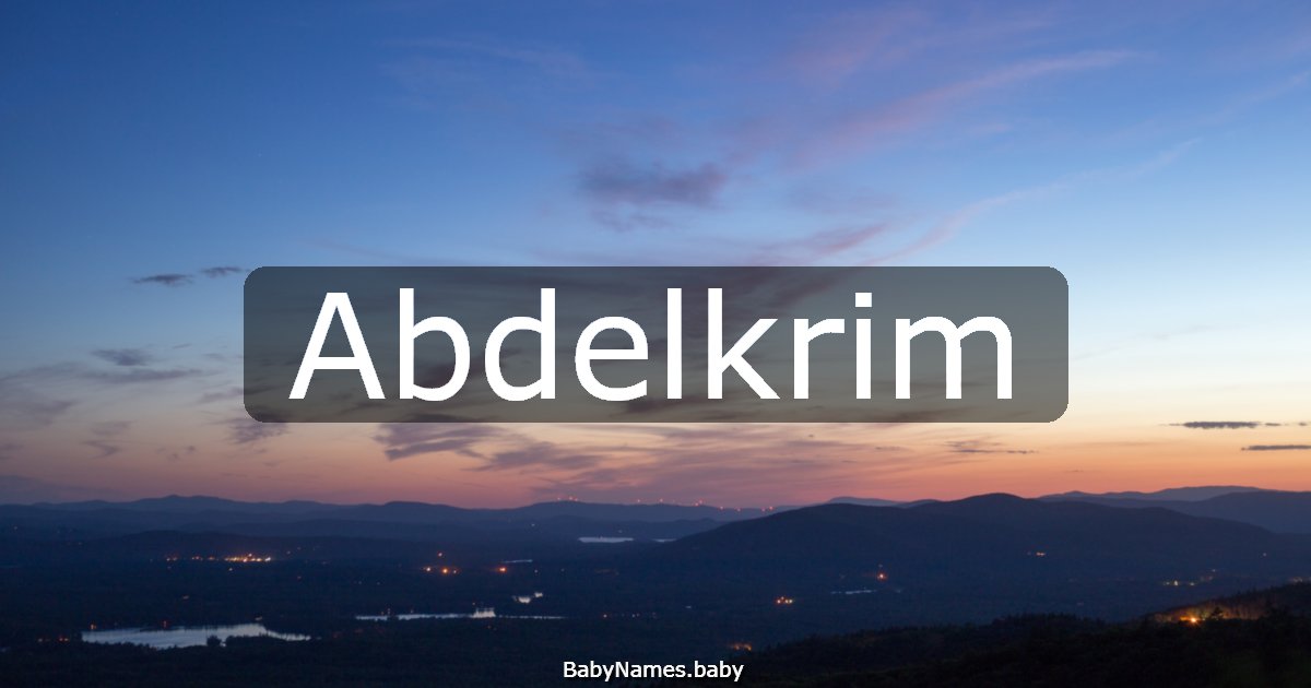 Abdelkrim