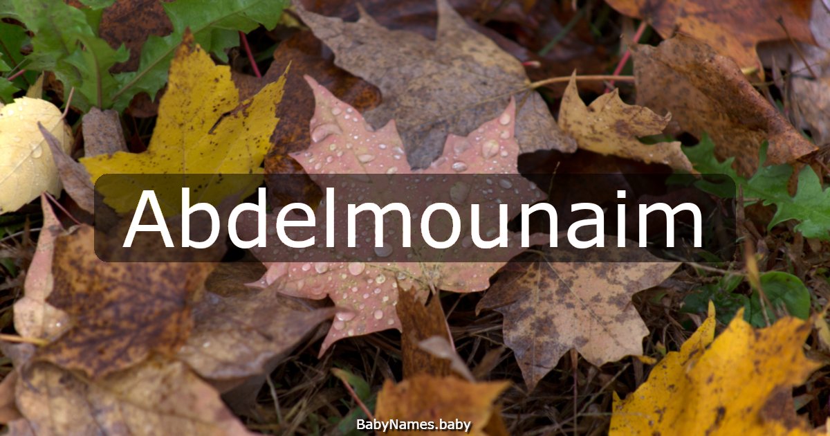 Abdelmounaim