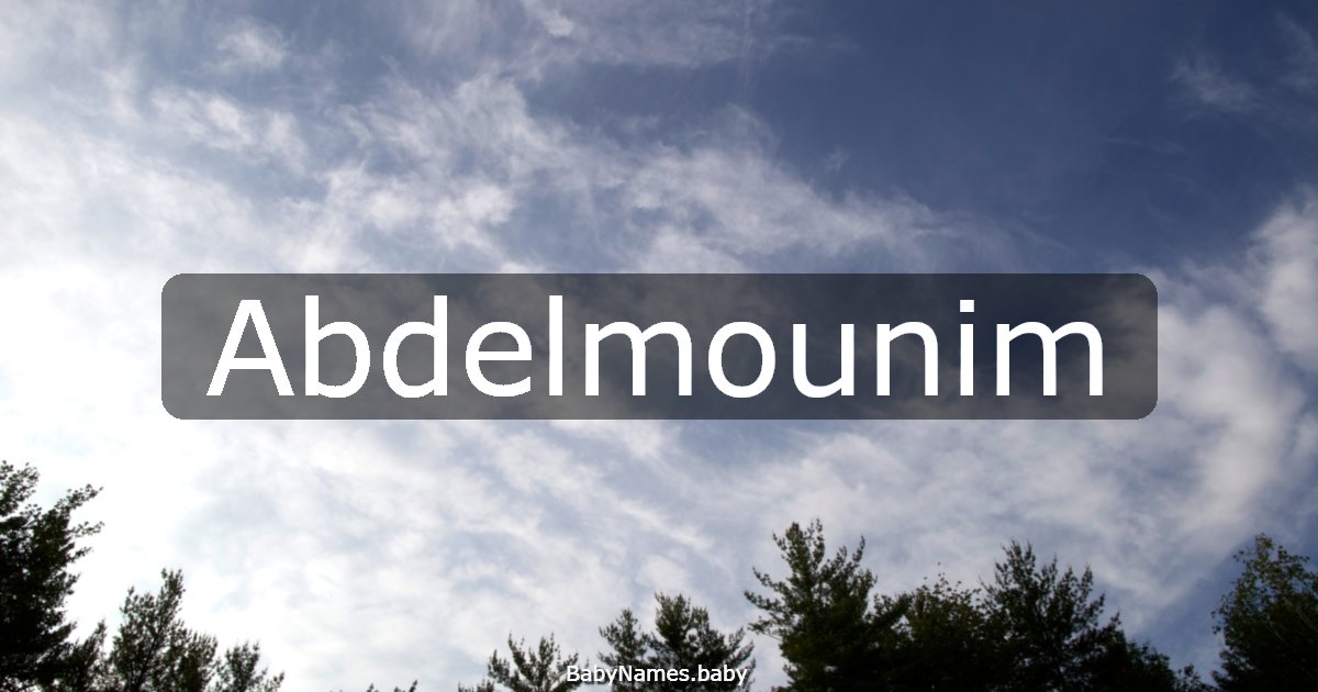 Abdelmounim