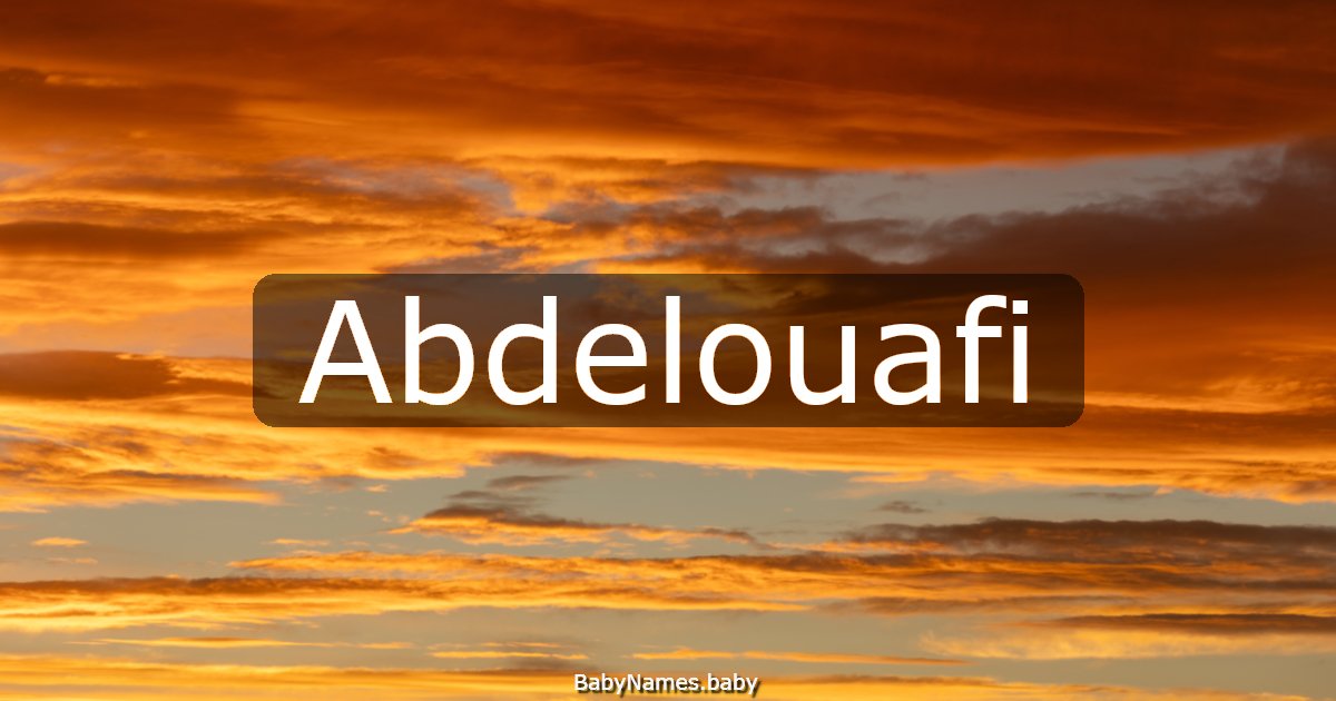 Abdelouafi