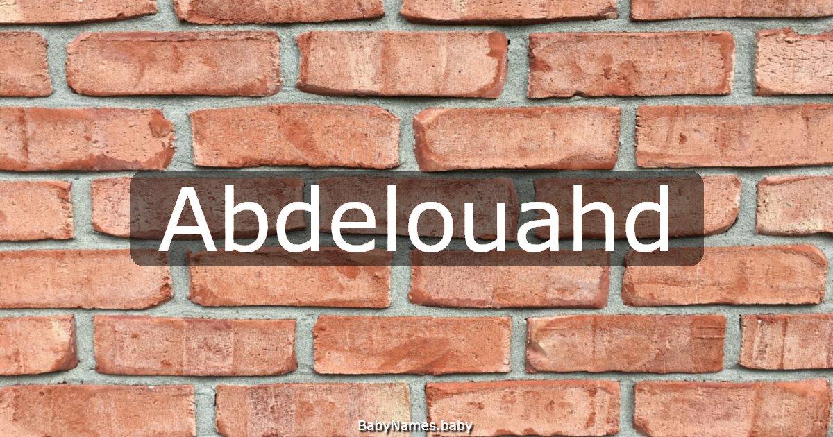 Abdelouahd