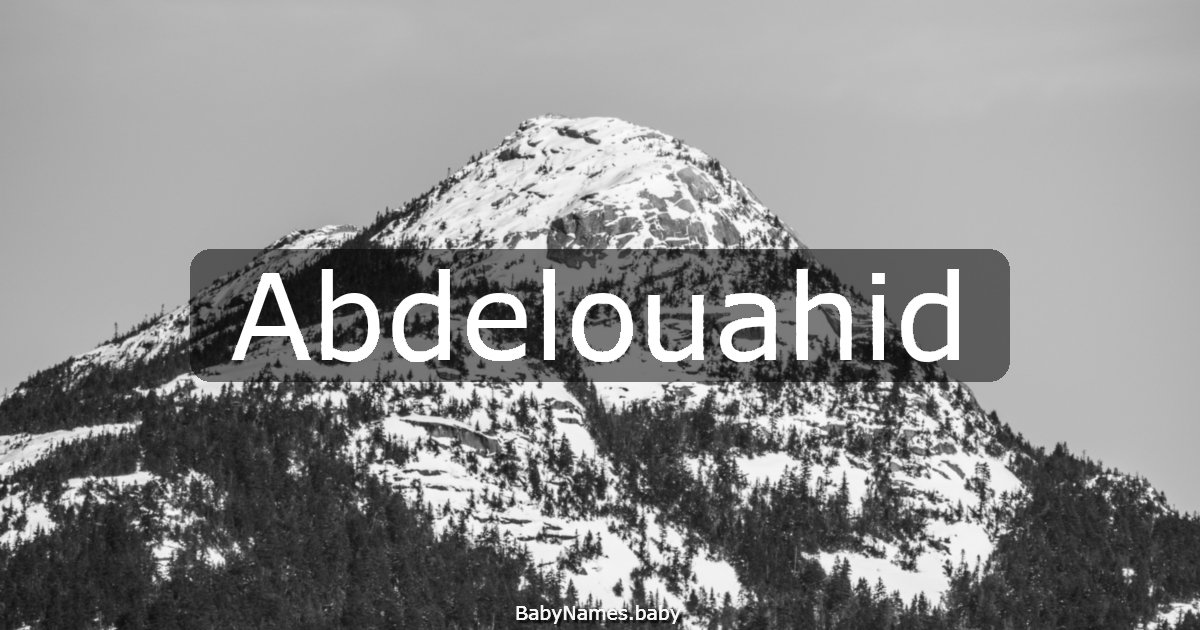 Abdelouahid