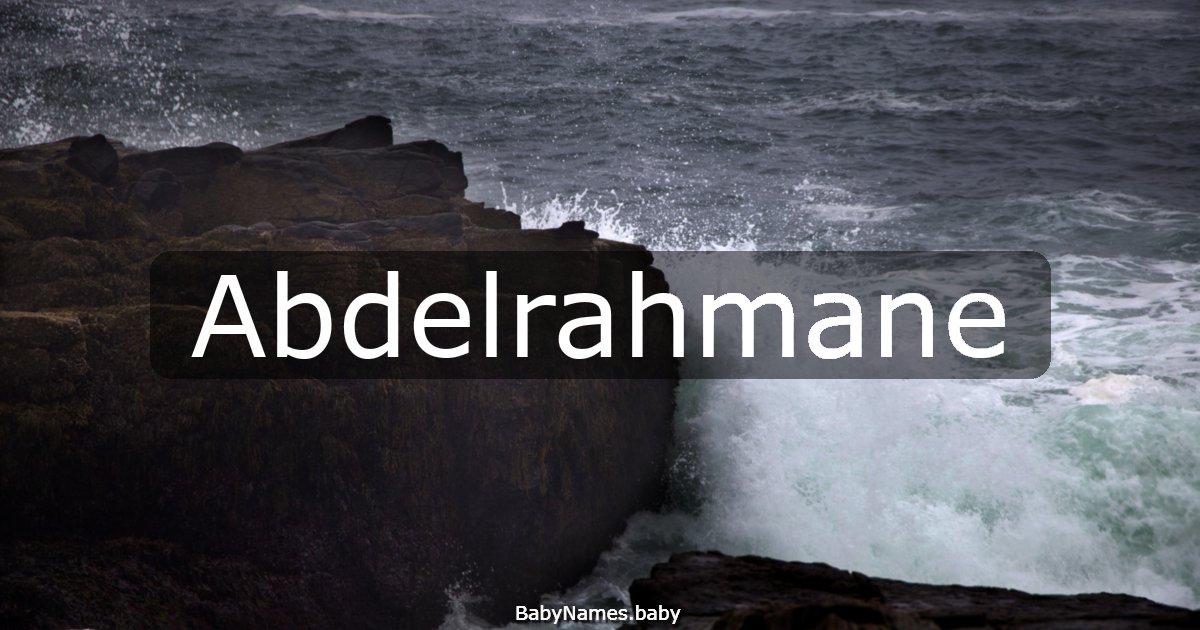 Abdelrahmane