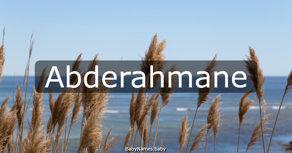 Abderahmane