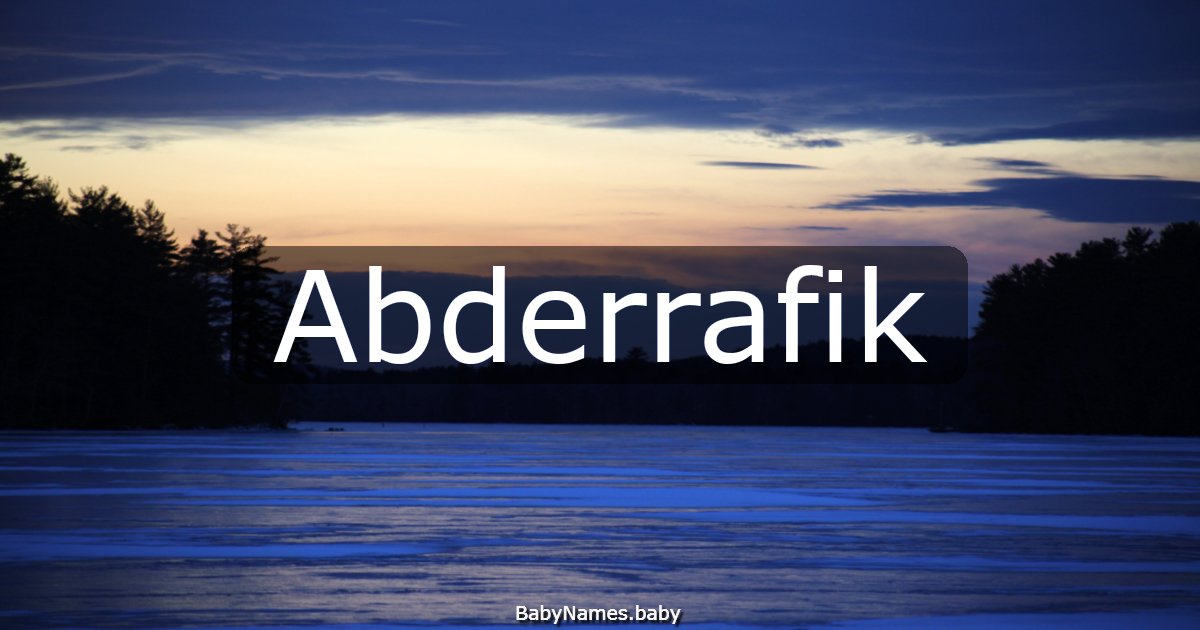 Abderrafik