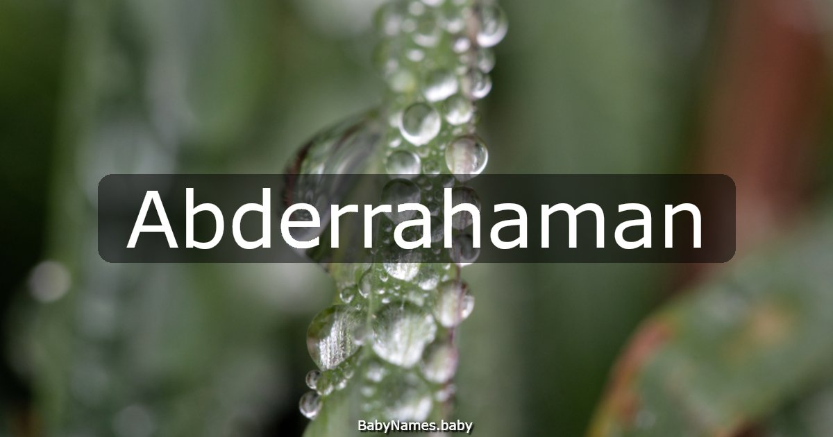 Abderrahaman