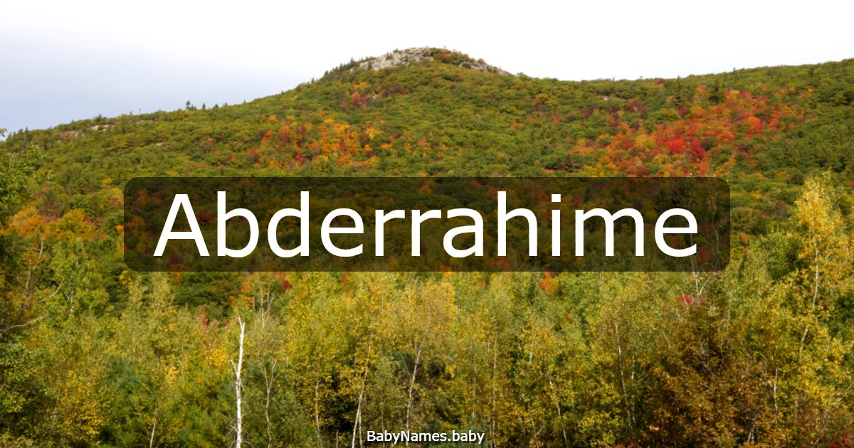 Abderrahime