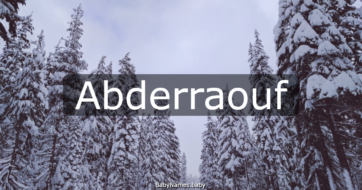 Abderraouf