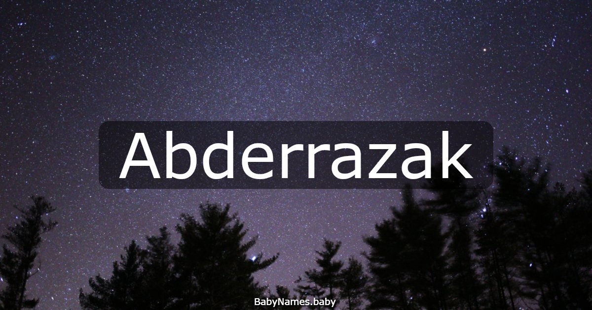 Abderrazak