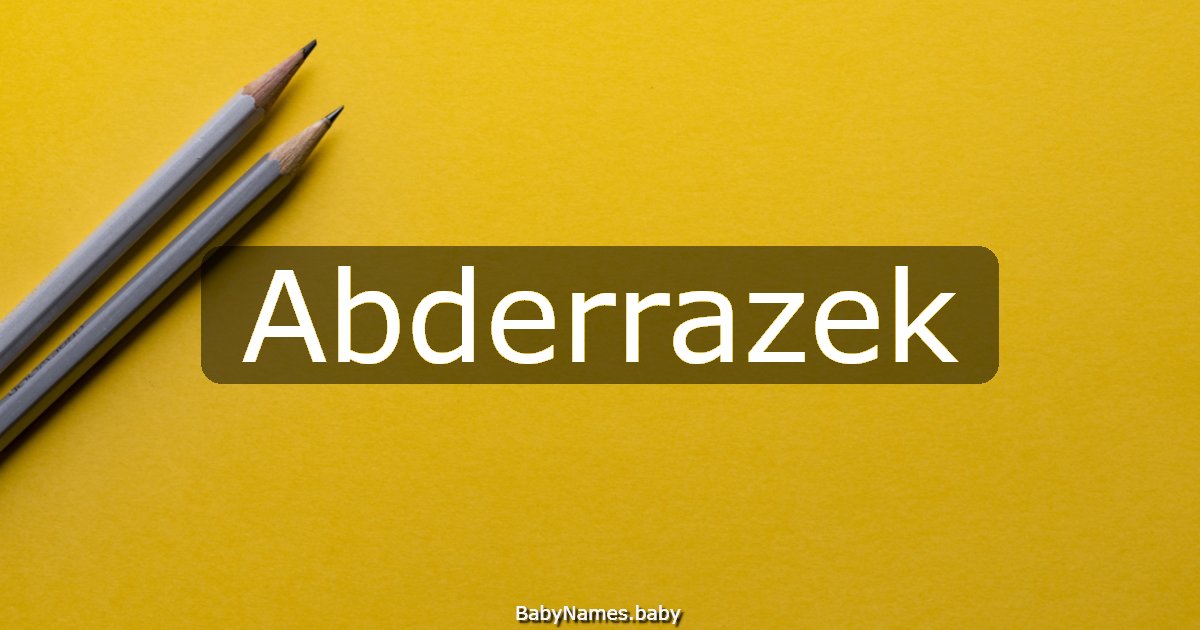 Abderrazek