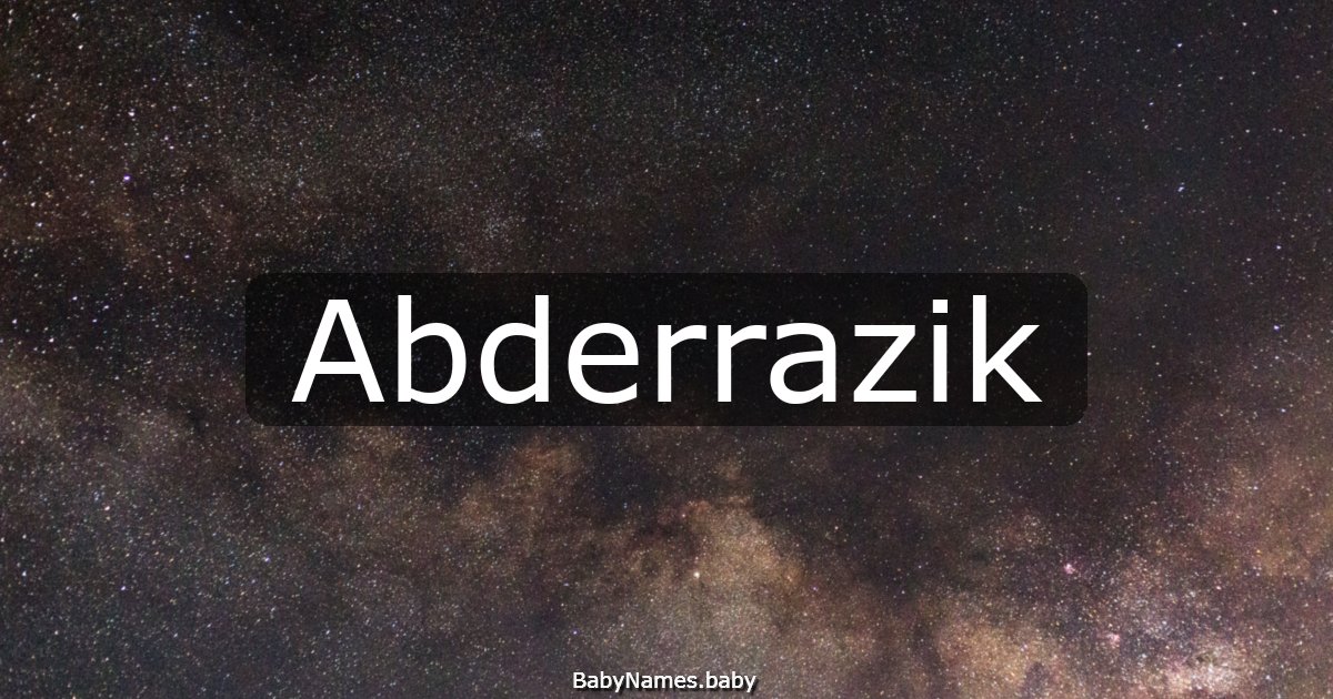 Abderrazik