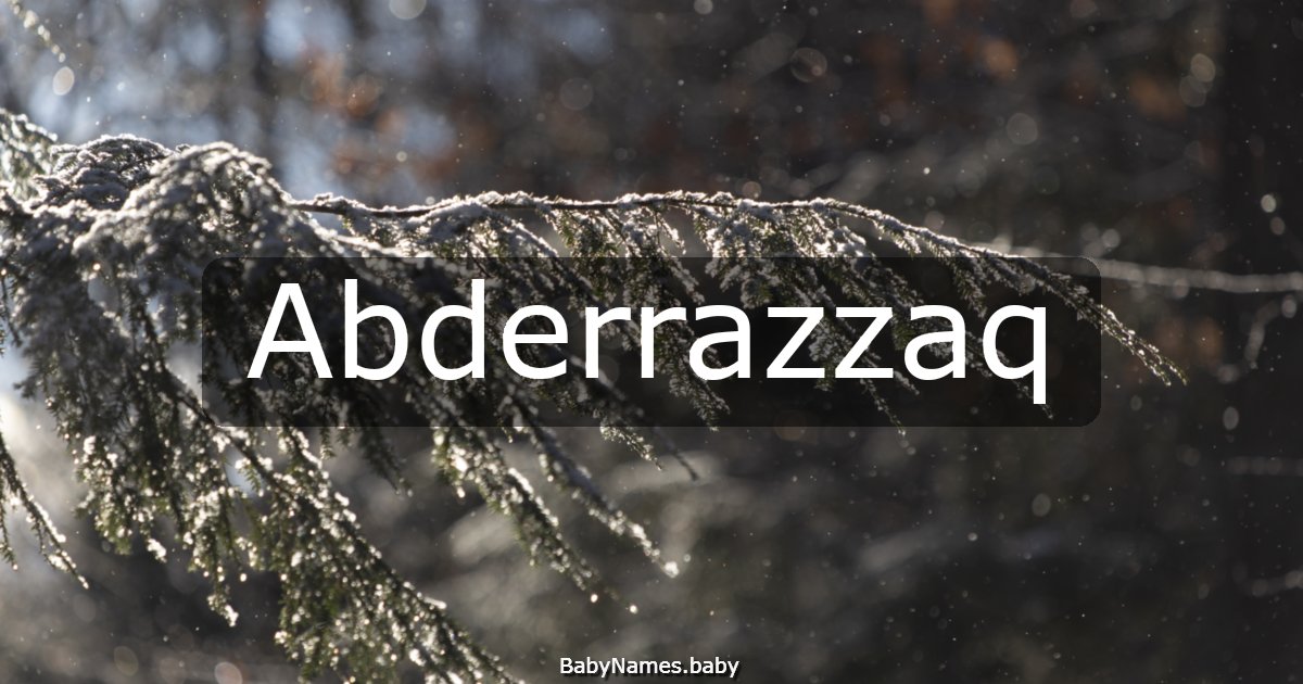 Abderrazzaq