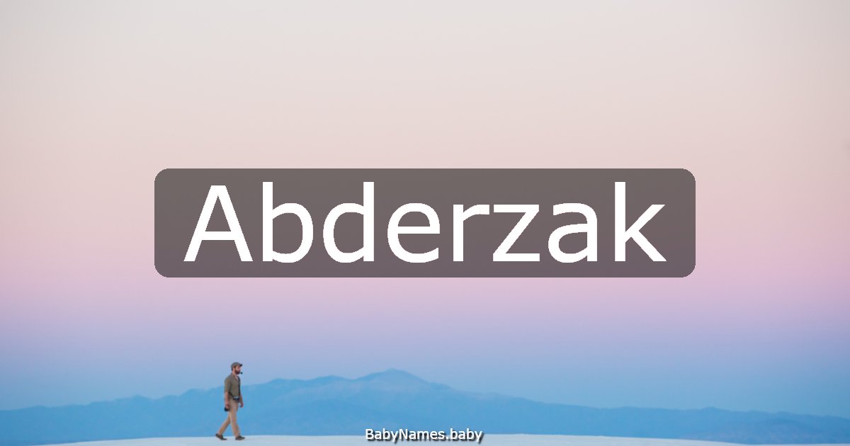 Abderzak