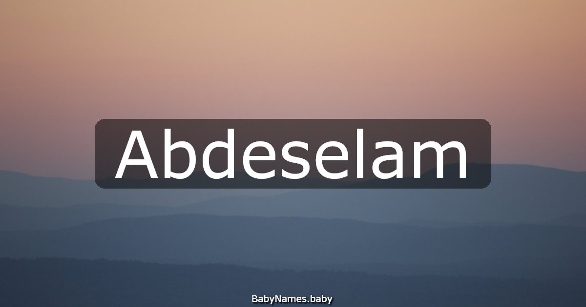 Abdeselam