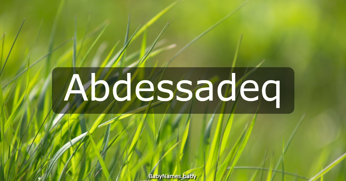 Abdessadeq