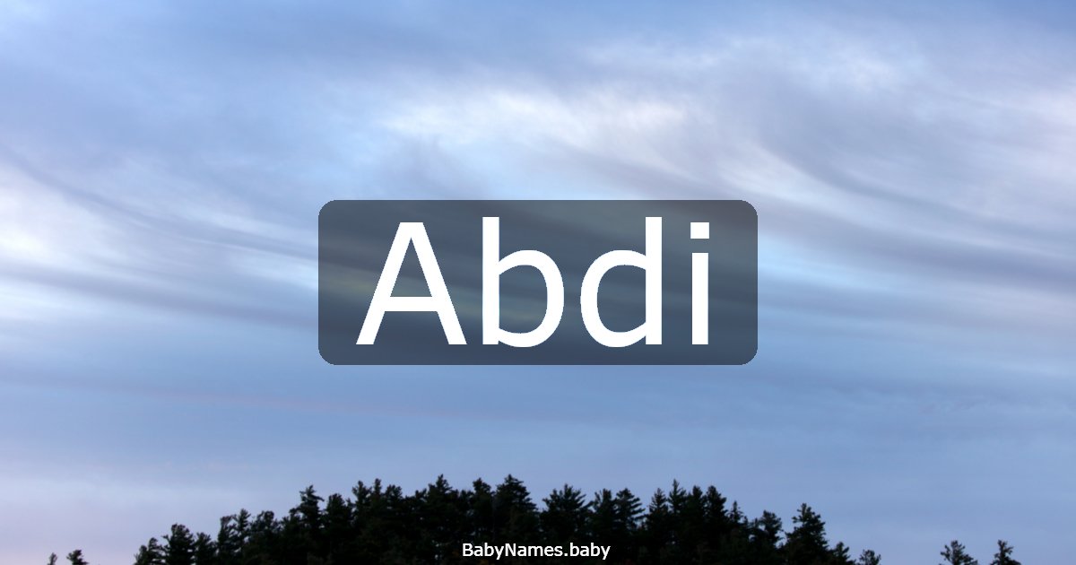 Abdi
