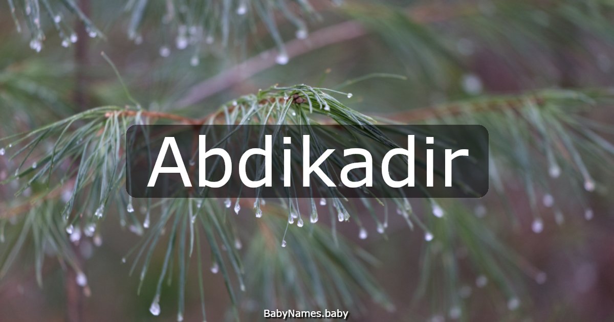 Abdikadir