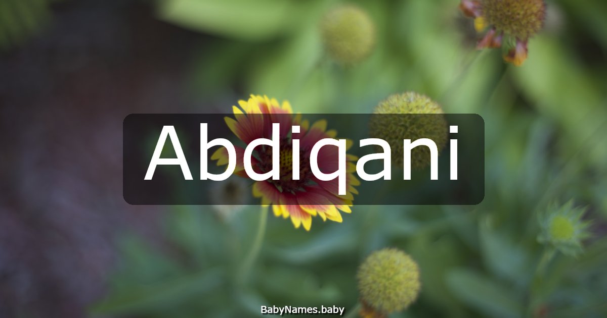 Abdiqani