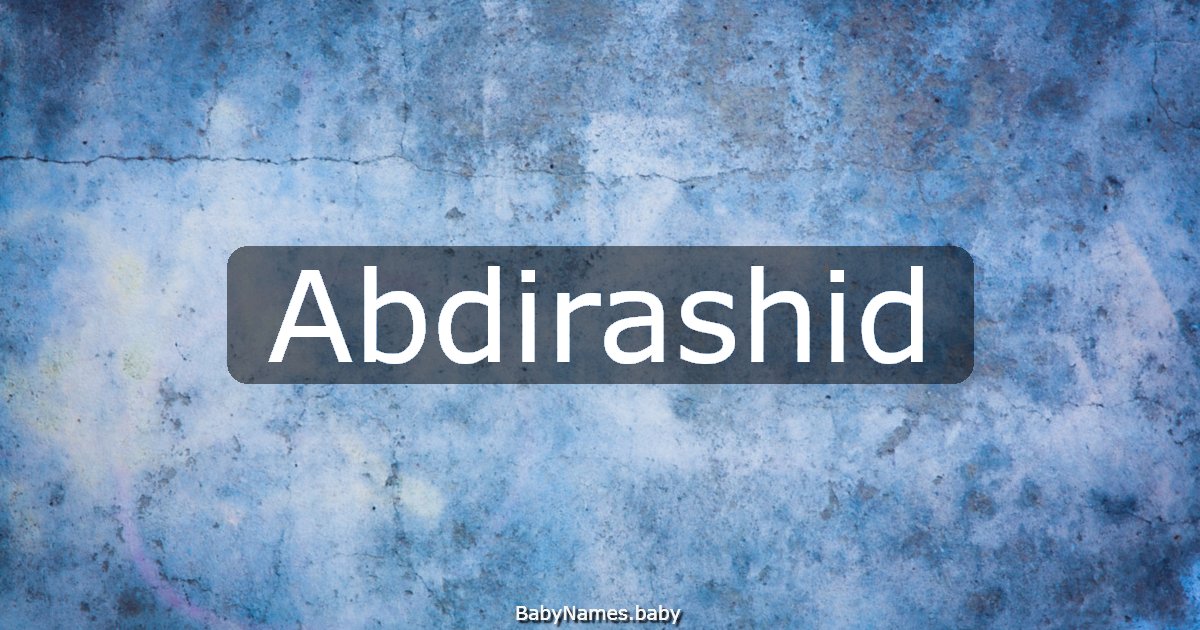 Abdirashid