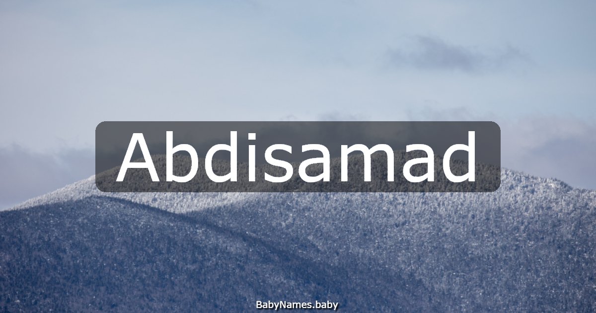 Abdisamad