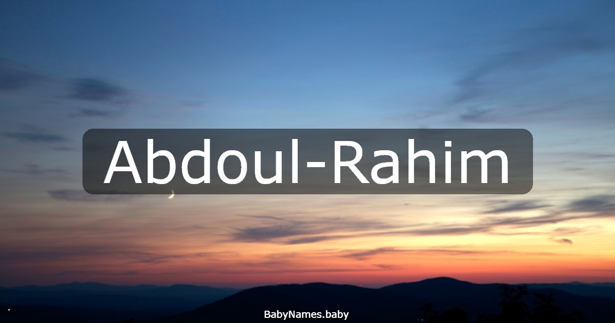 Abdoul-Rahim