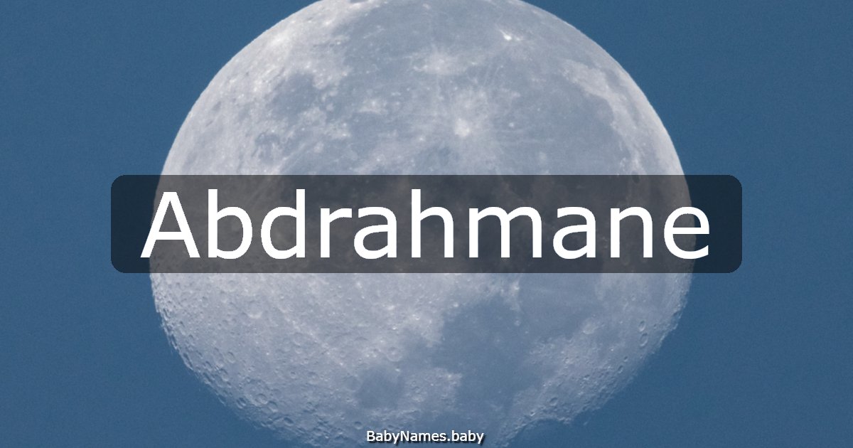 Abdrahmane