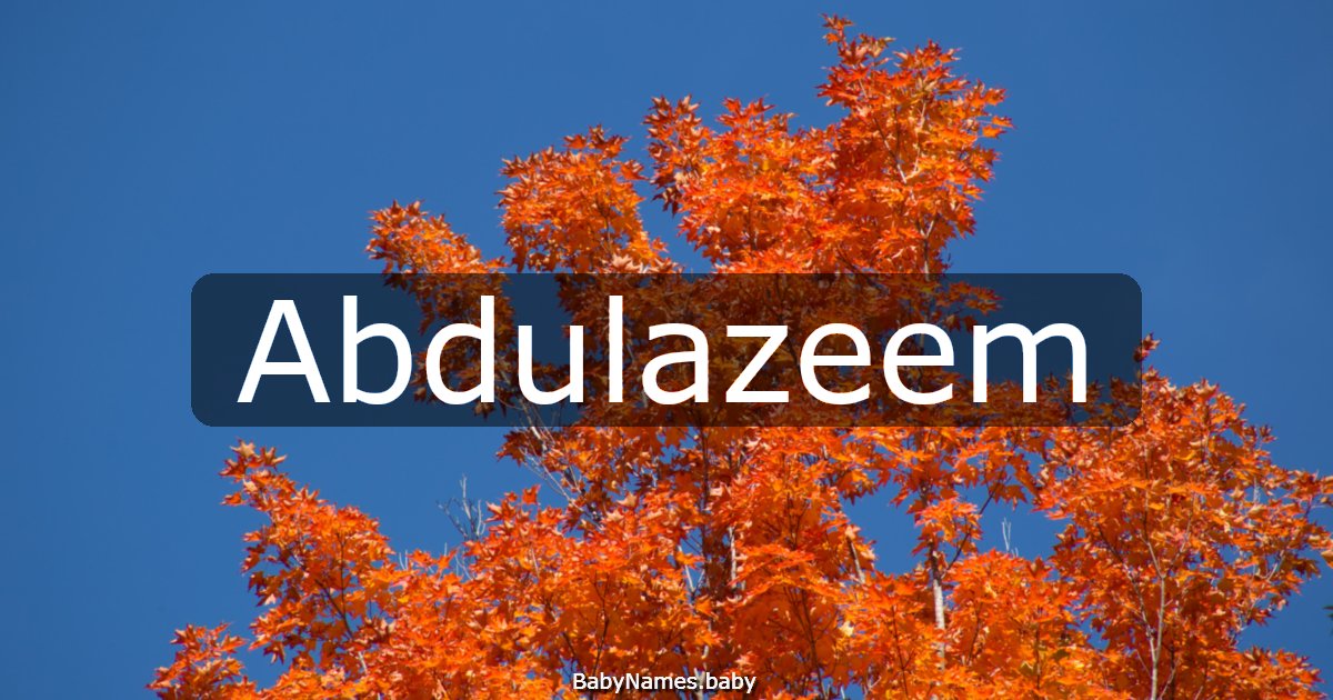 Abdulazeem