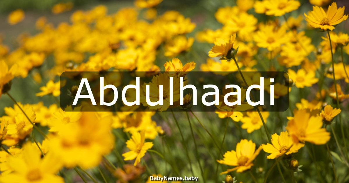 Abdulhaadi