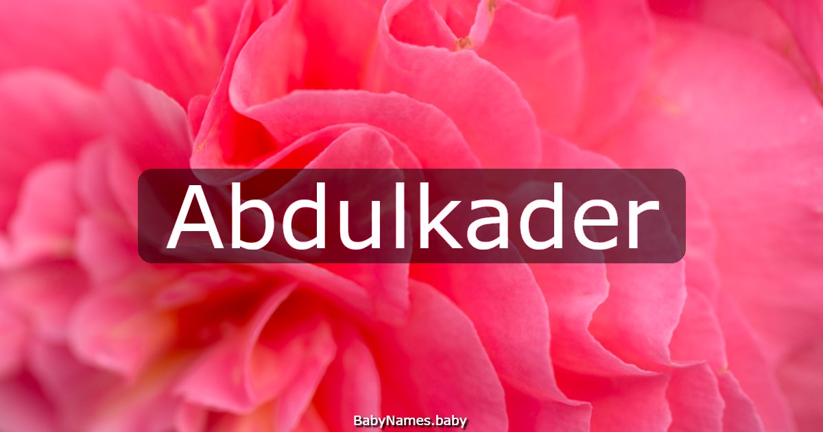 Abdulkader