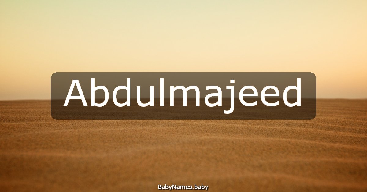 Abdulmajeed