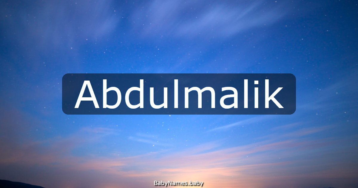 Abdulmalik