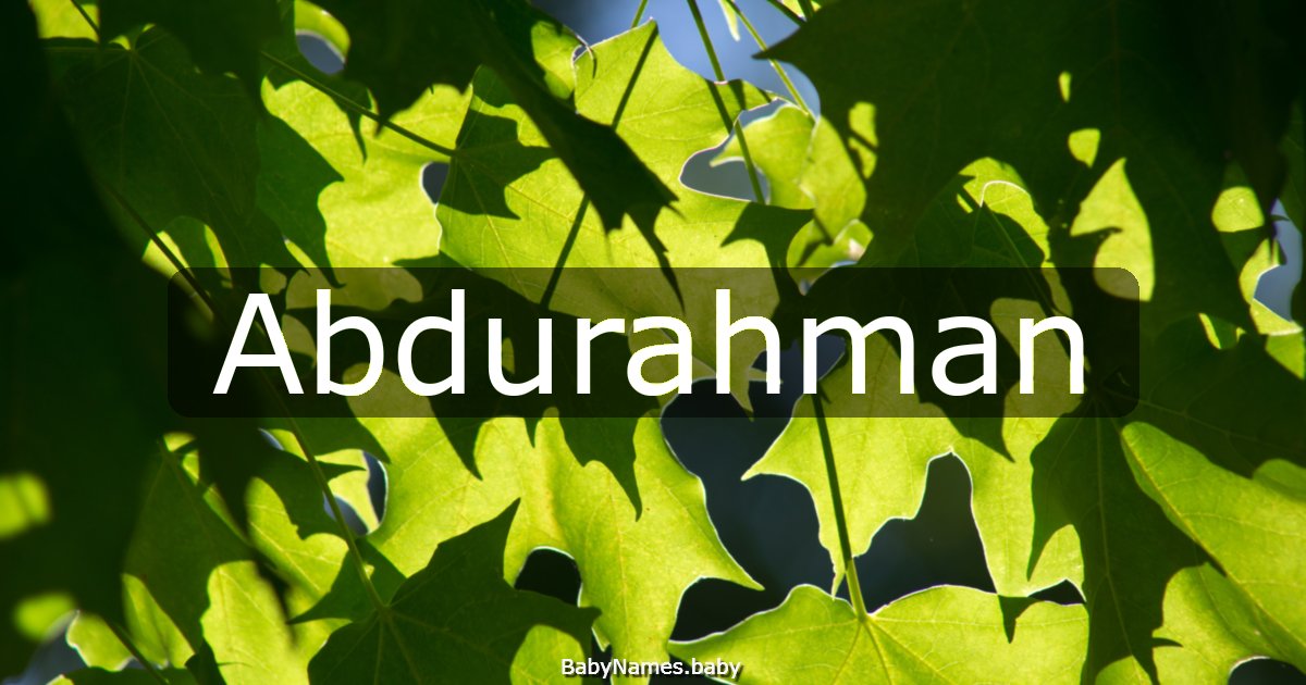 Abdurahman