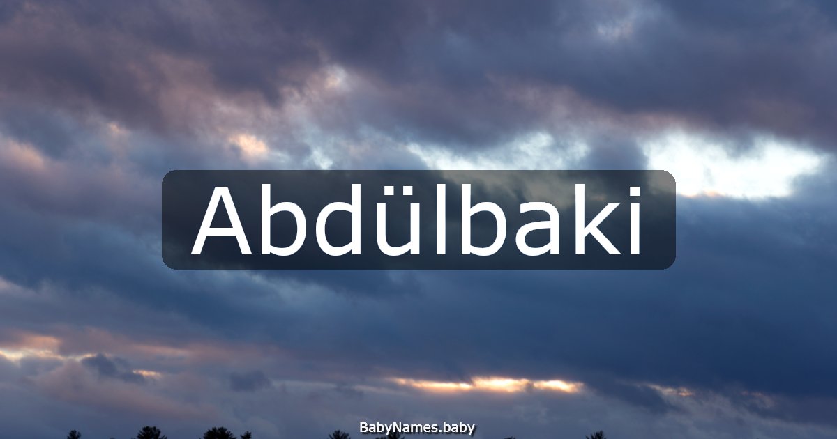 Abdülbaki