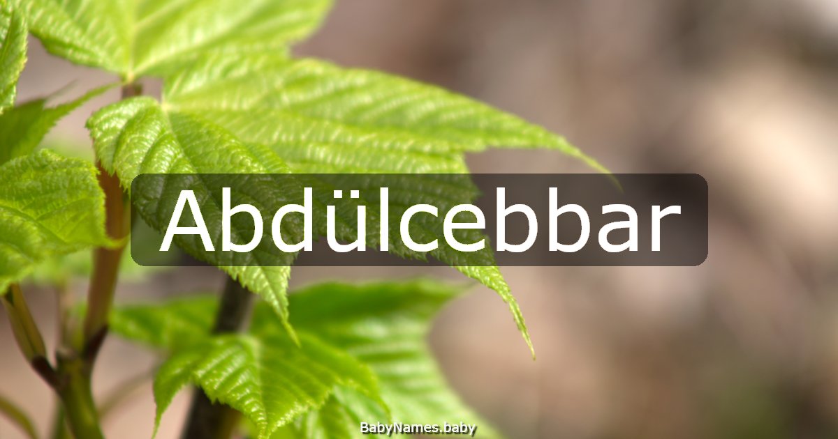 Abdülcebbar