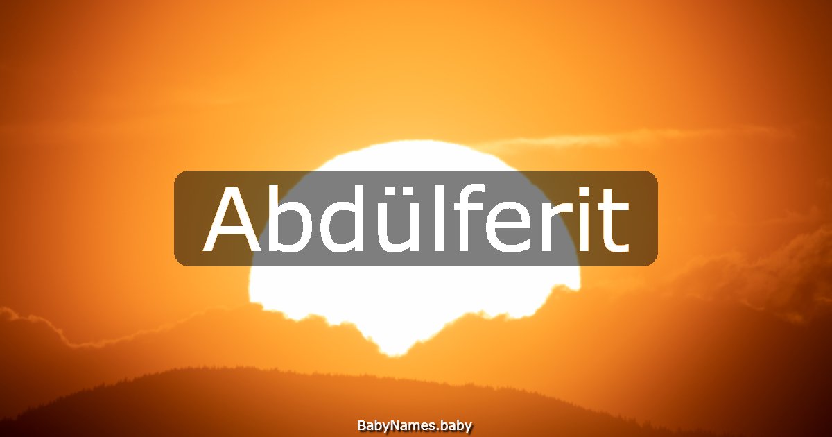 Abdülferit
