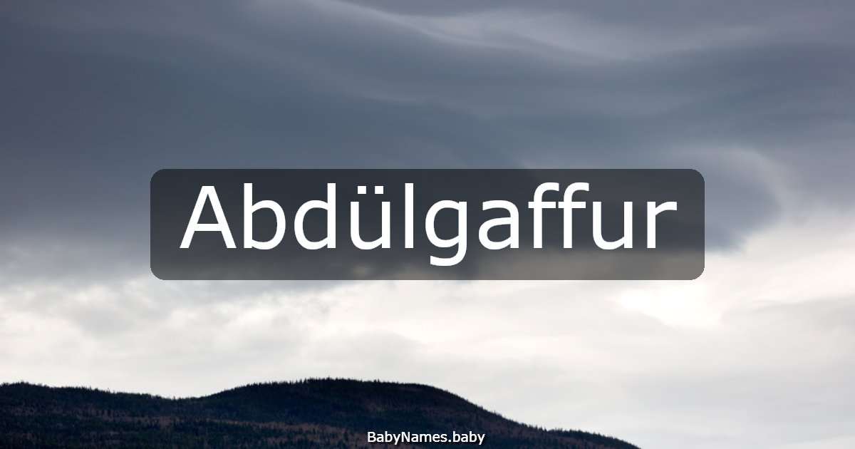 Abdülgaffur