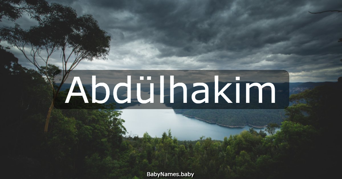 Abdülhakim