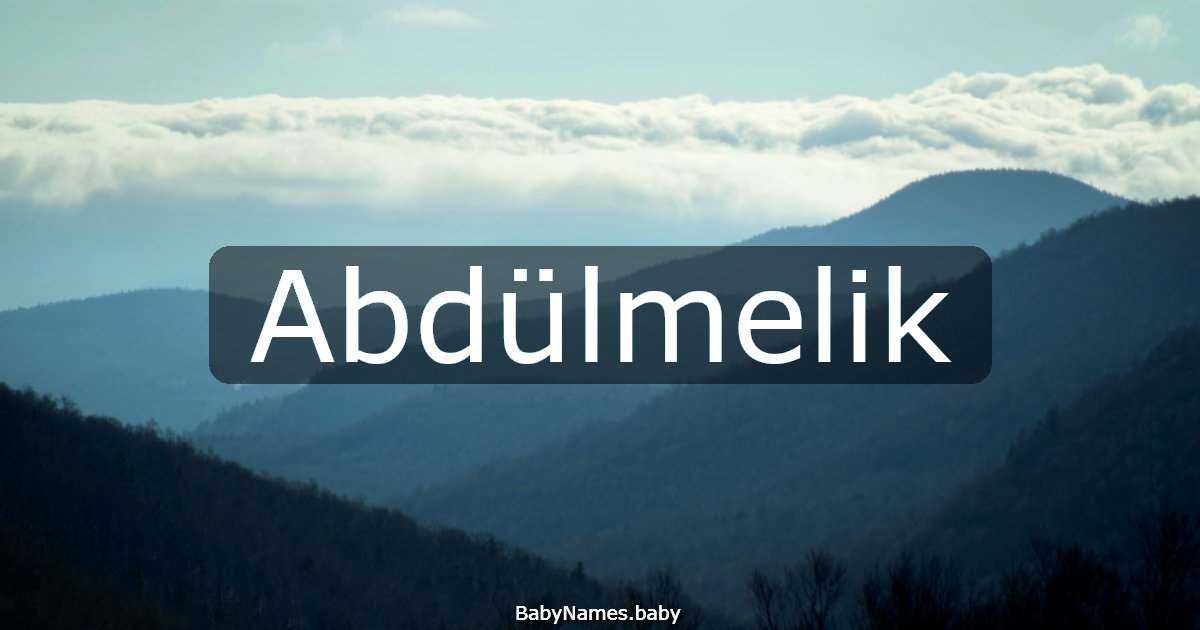 Abdülmelik