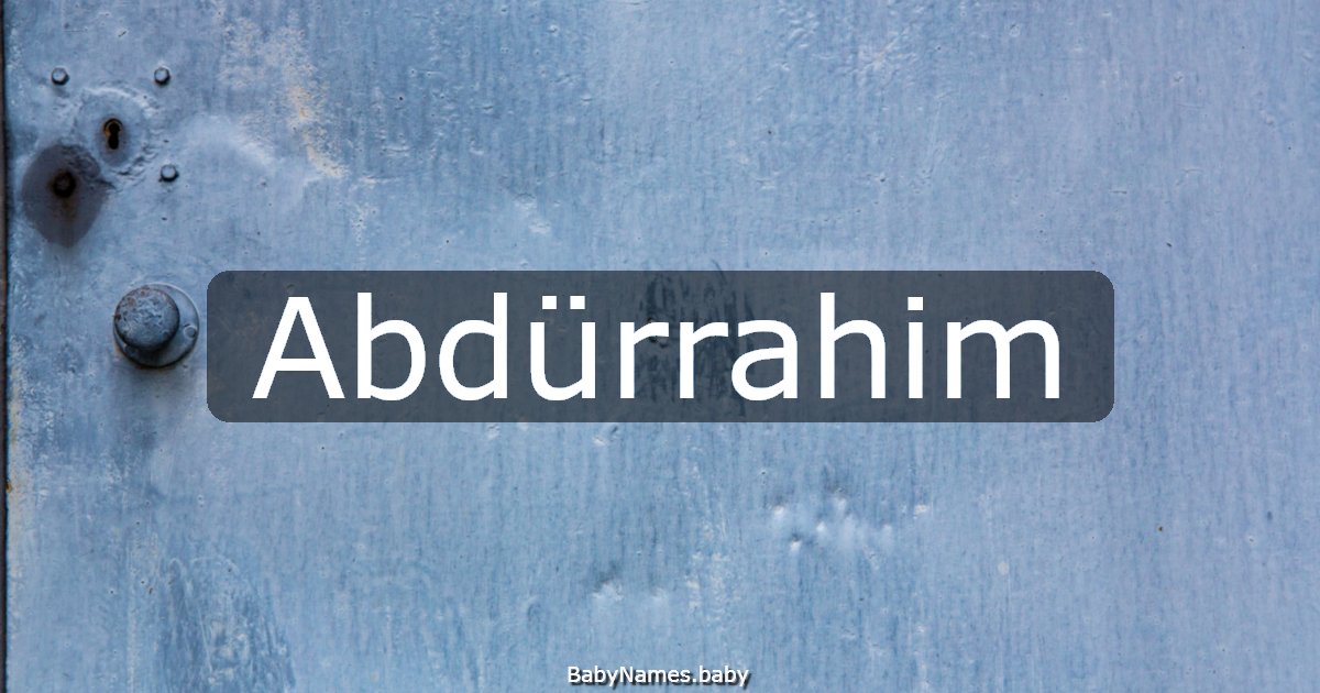 Abdürrahim