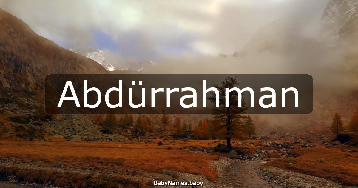 Abdürrahman