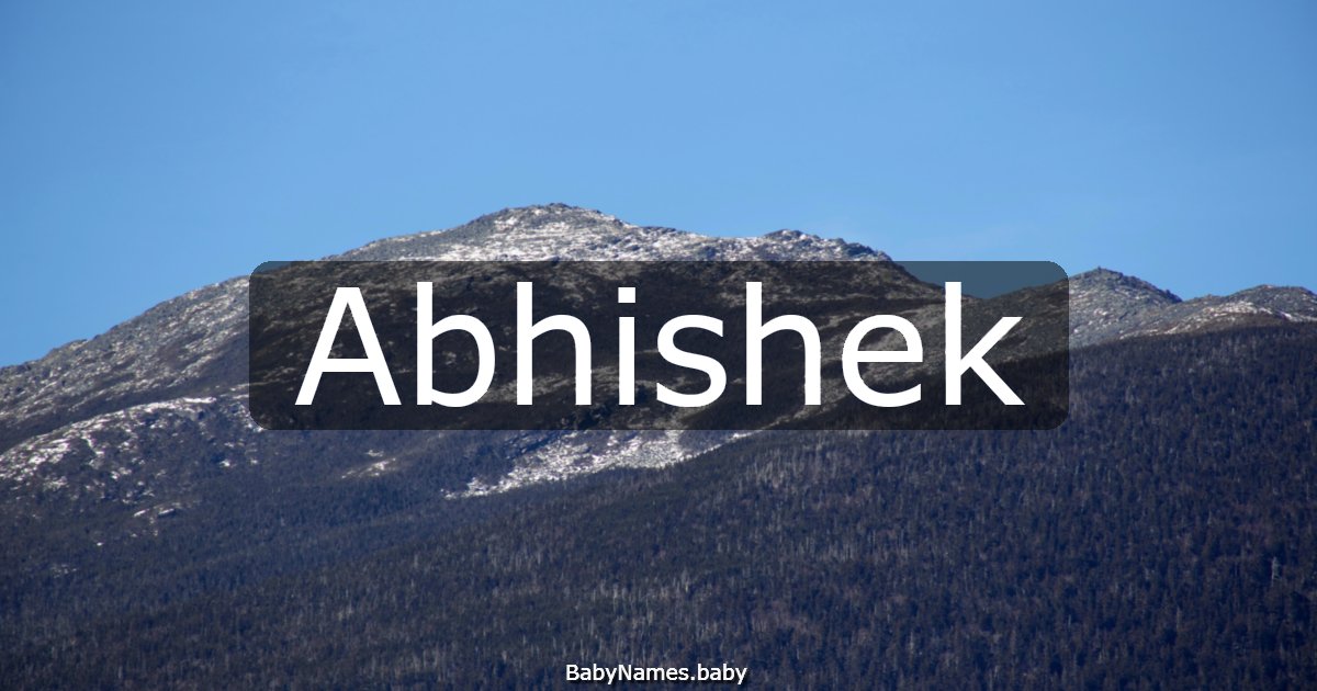 Abhishek
