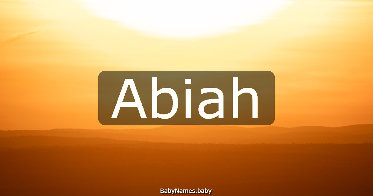 Abiah