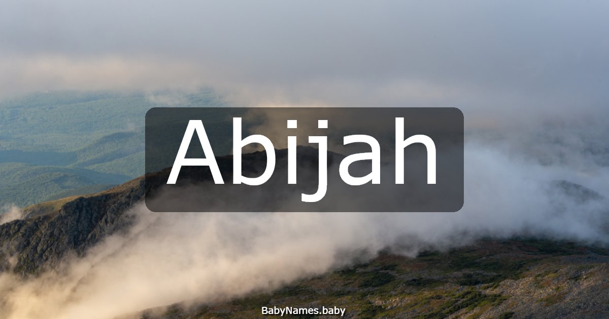 Abijah