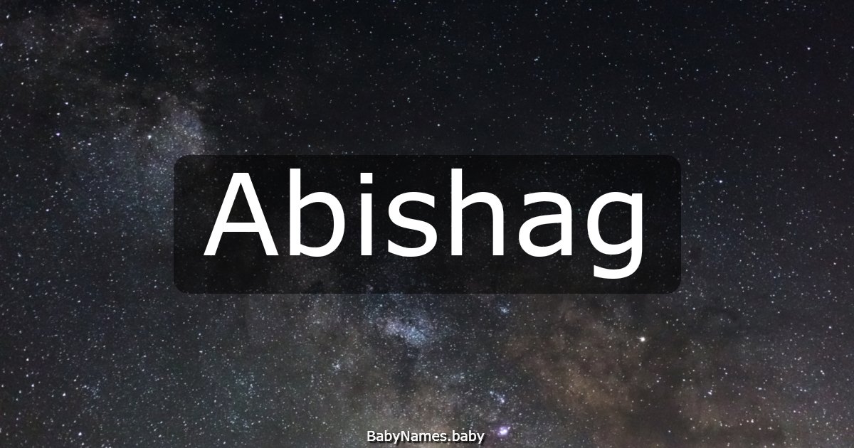 Abishag