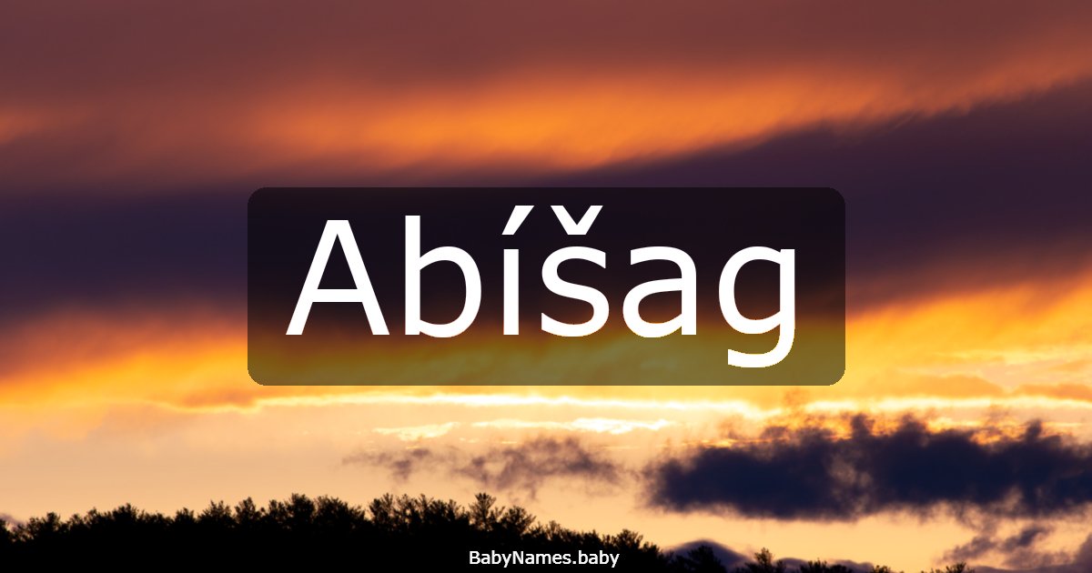 Abíšag