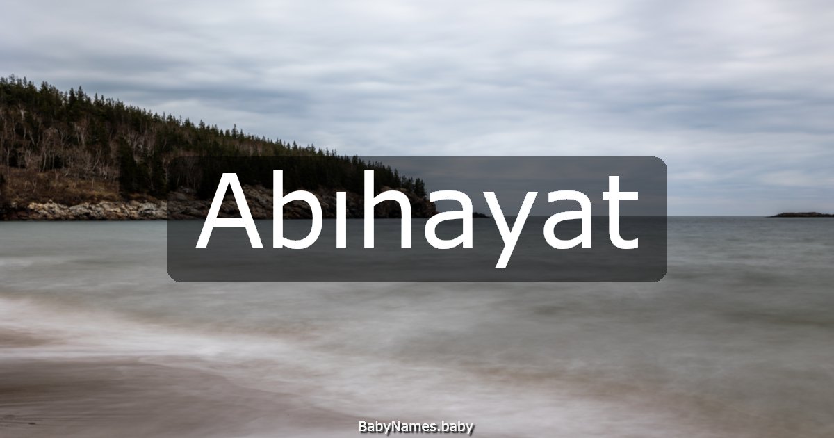 Abıhayat